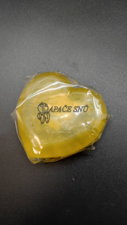 Mýdlo s BIO olivovým olejem - srdce - žluté