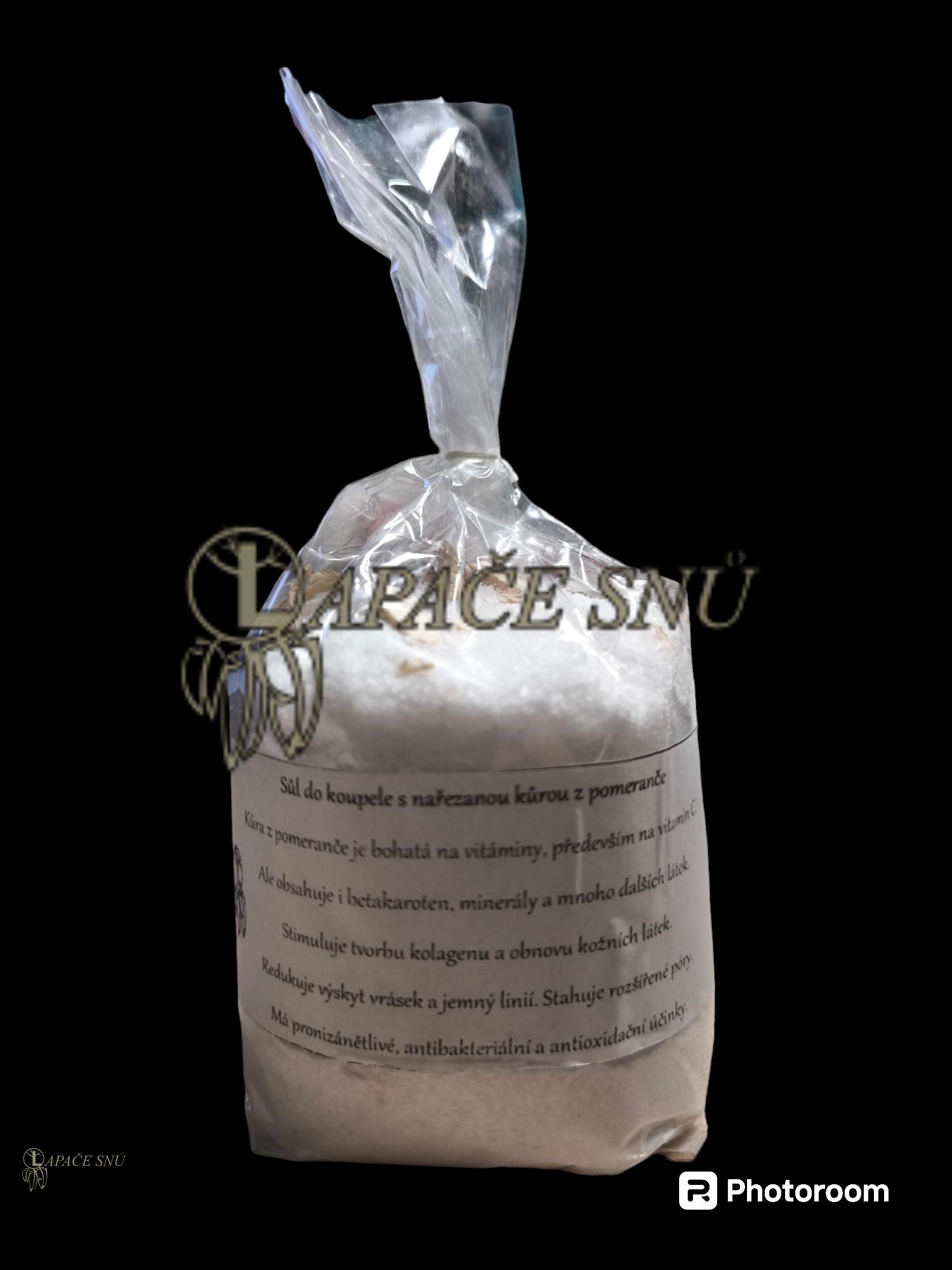 Sůl do koupele s řezanou kůrou z pomeranče - 300 g